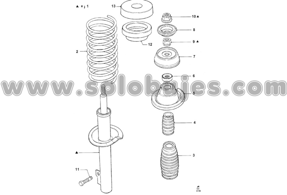 Soporte amortiguador Fiesta 2002 catalogo