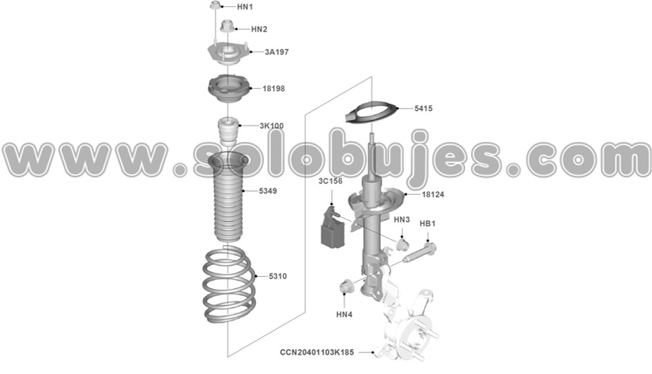 Soporte amortiguador Fiesta 2017 catalogo