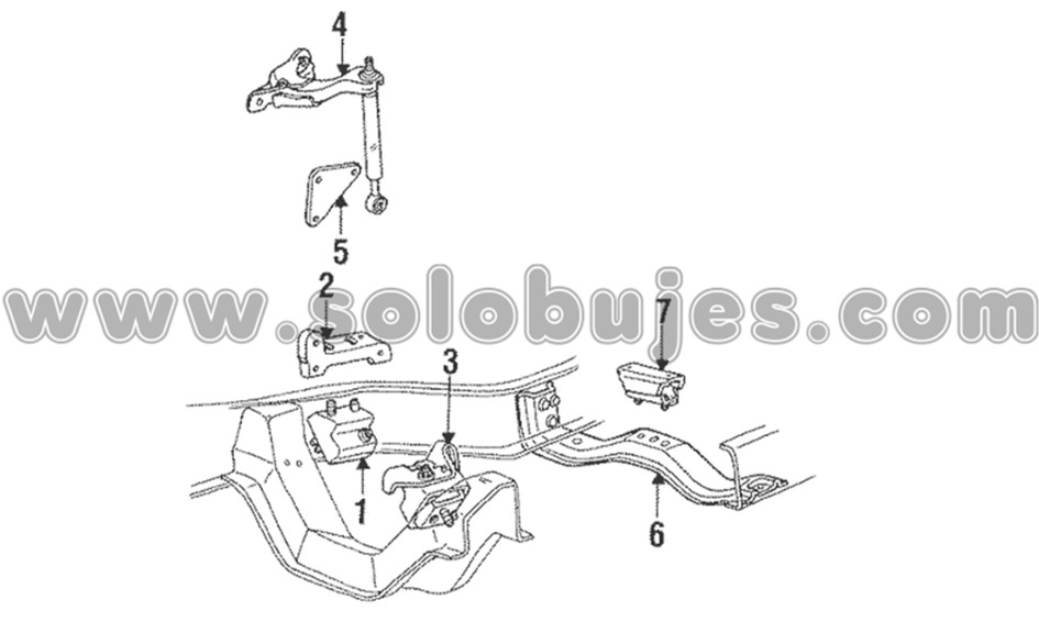 Soporte motor izquierdo Explorer 1993 catalogo