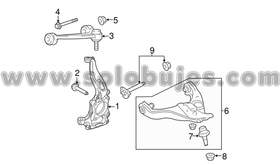 Buje tijera F150 2011 catalogo