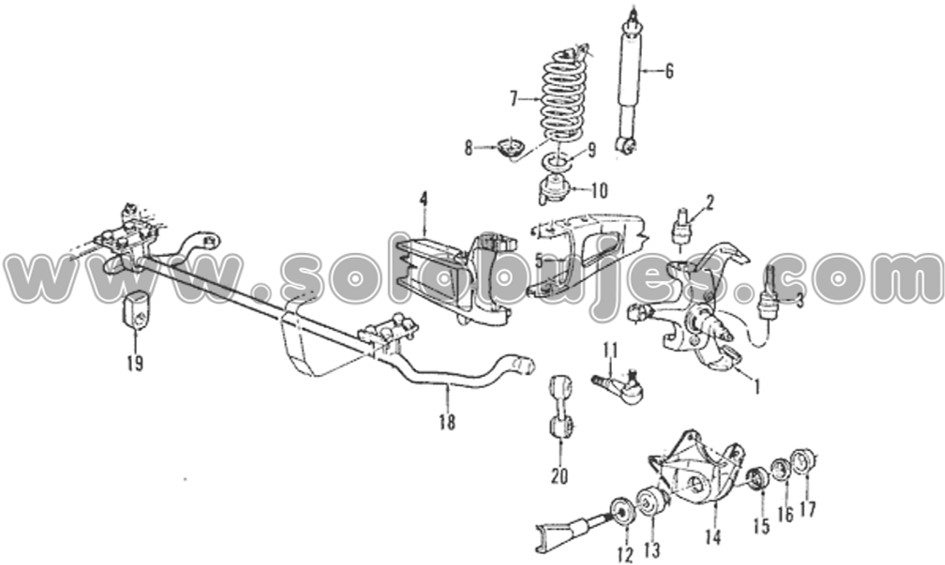 Cauchos estabilizadora F150 2003 catalogo