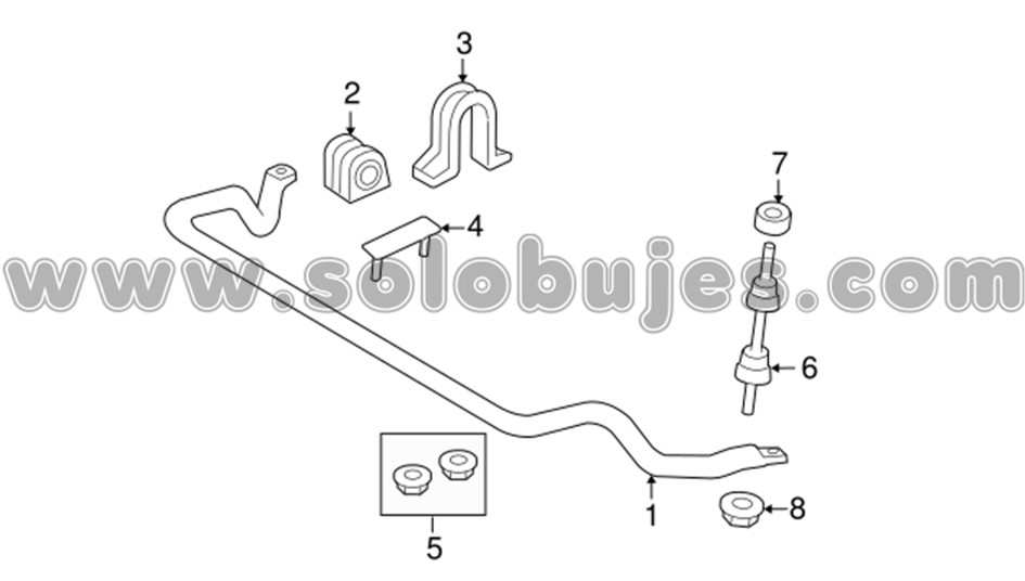 Cauchos estabilizadora F150 2007 catalogo