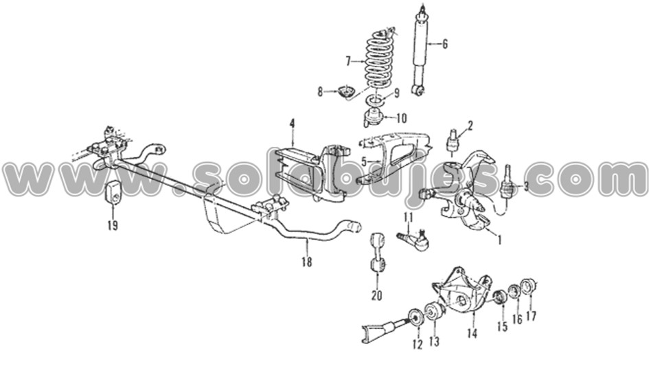 Kit barra tensora F150 1988 catalogo