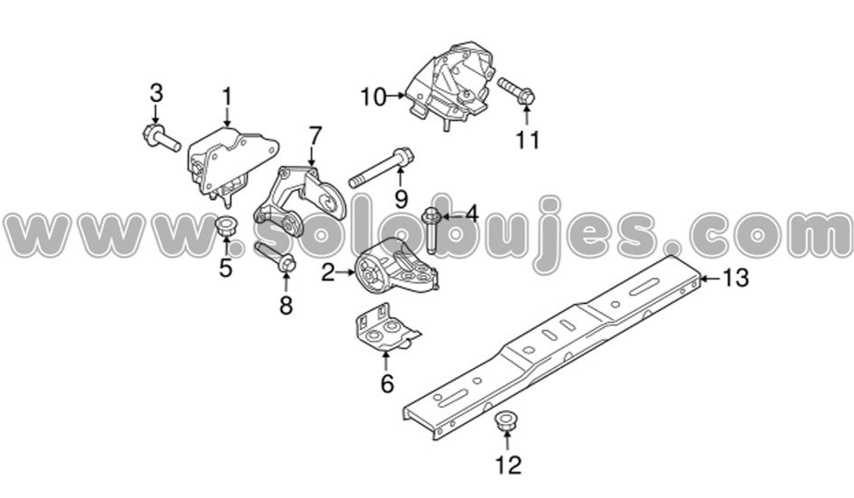 Soporte motor derecho F150 2017 catalogo