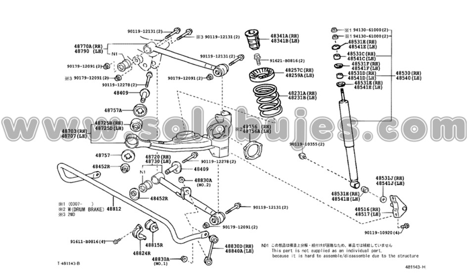 Buje templete Rav4 2002 catalogo