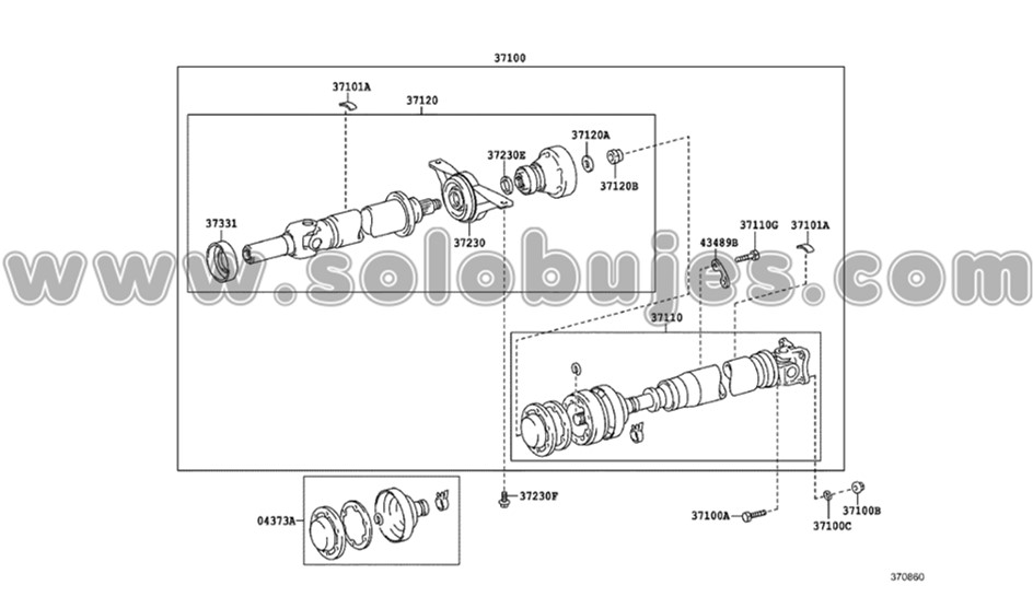 Soporte cardan Rav4 1995 catalogo