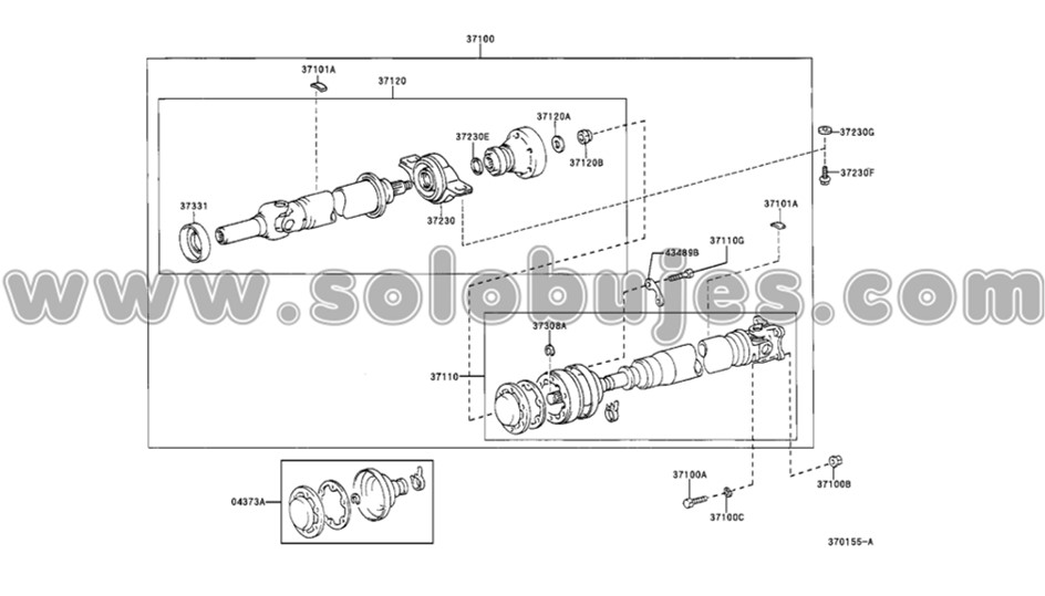 Soporte cardan Rav4 2003 catalogo