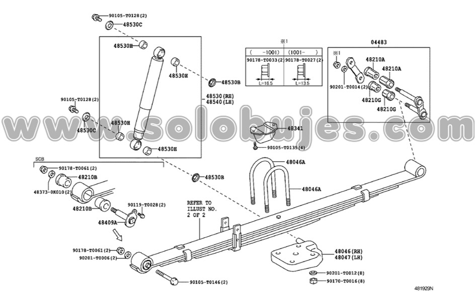 Buje balancin Hilux 2003 catalogo