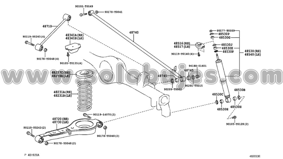 Buje templete Fortuner 2009 catalogo
