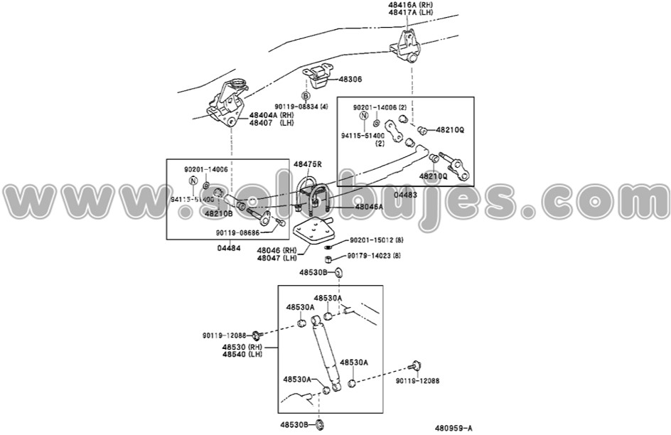 Buje muelle Land Cruiser 1988 catalogo