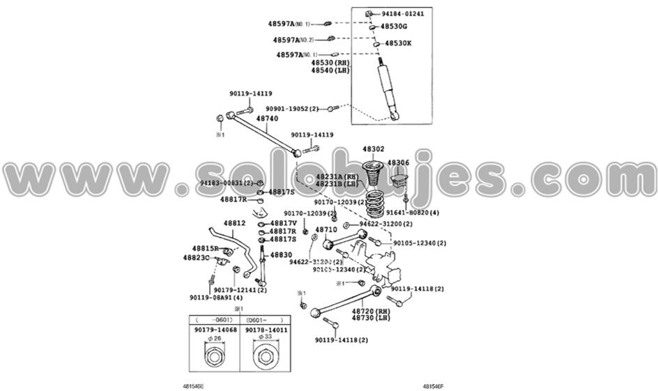 Cauchos estabilizadora traseros 4Runner 2004 catalogo