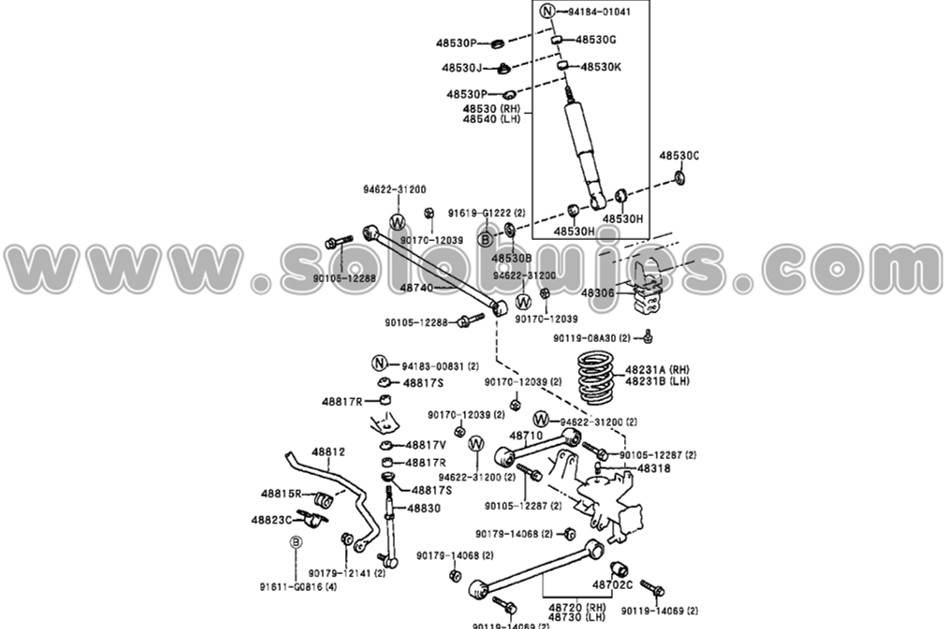 Muñeco trasero 4Runner 1999 catalogo