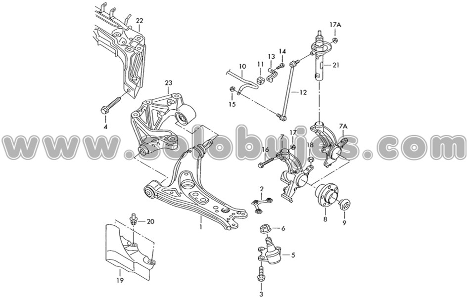 Buje puño tijera Crossfox 2015 catalogo