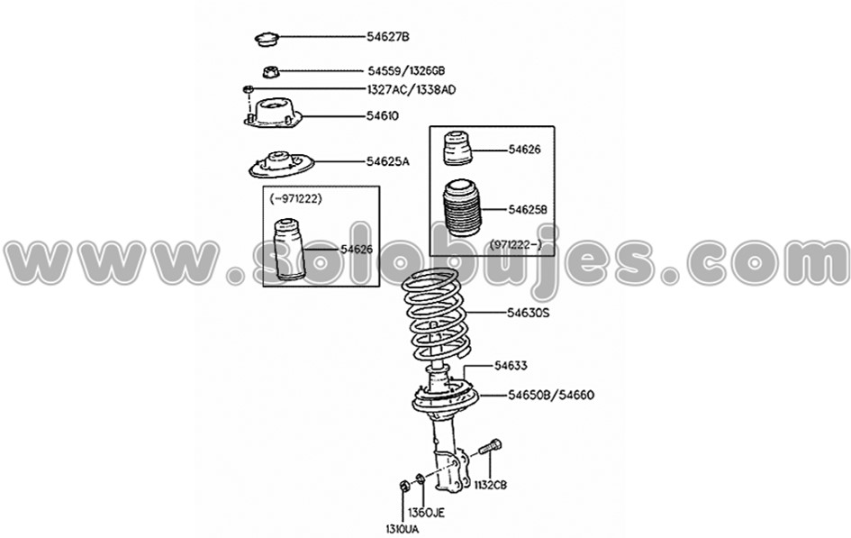 Soporte amortiguador Accent 1997 catalogo