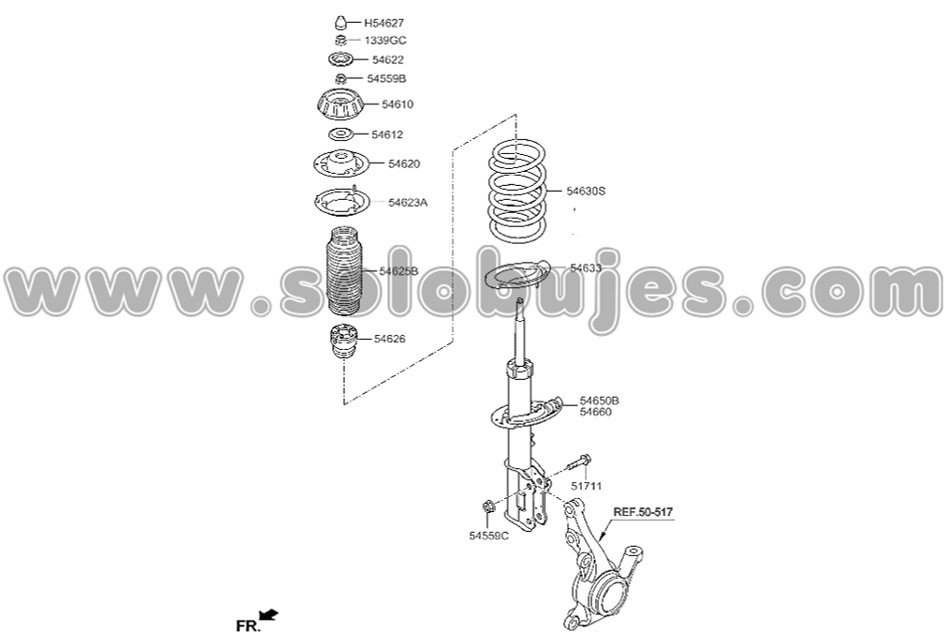 Soporte amortiguador I10 2015 catalogo