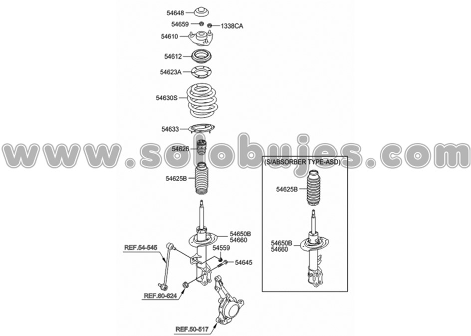 Soporte amortiguador tucson 2013 catalogo