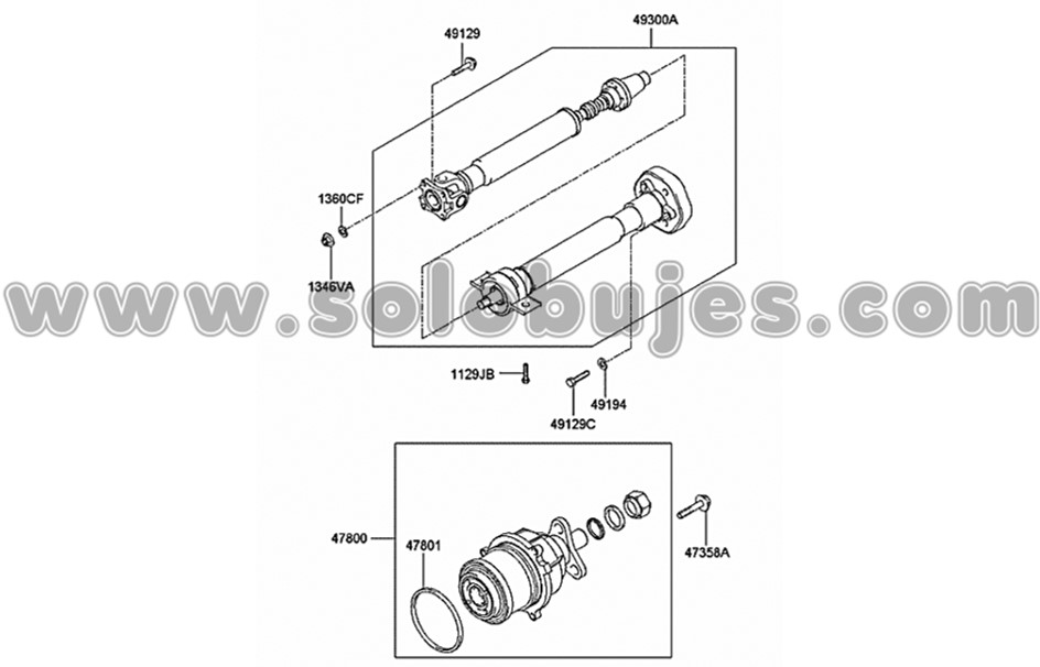 Soporte cardan tucson 2004 catalogo