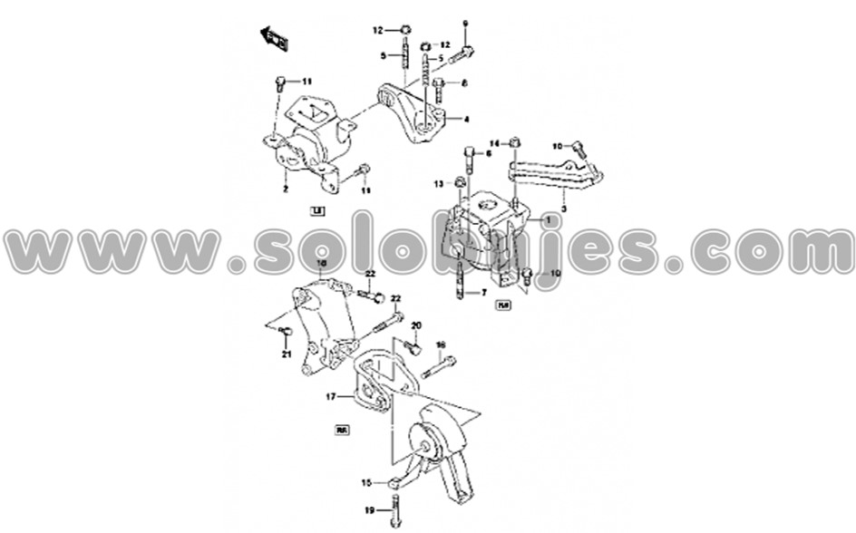 Soporte motor derecho Ciaz 2015 catalogo