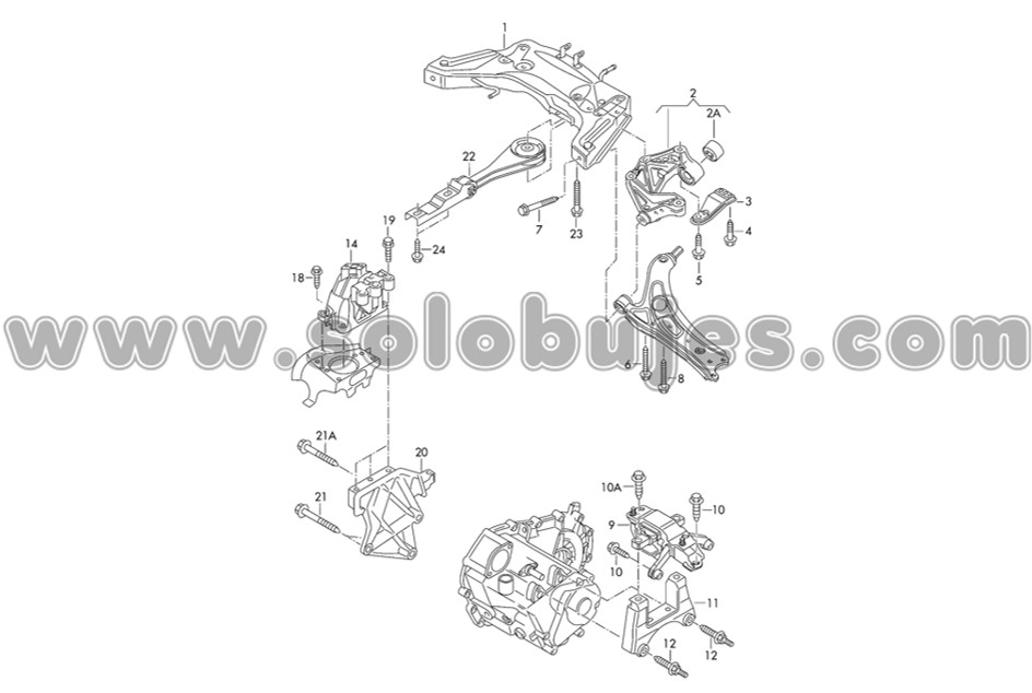 Soporte motor derecho Saveiro 2022 catalogo