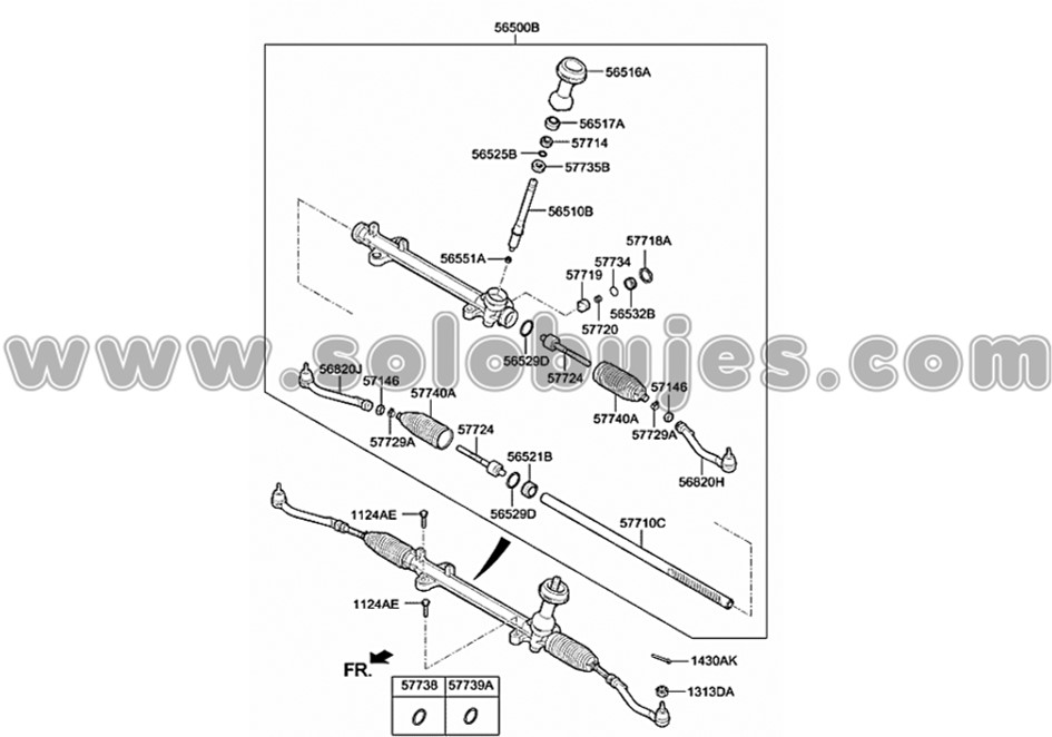 Bujes caja direccion santafe 2022 catalogo