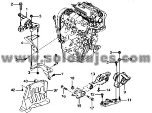 Kit bujes soporte caja Chevrolet Spark GT 2020 catalogo