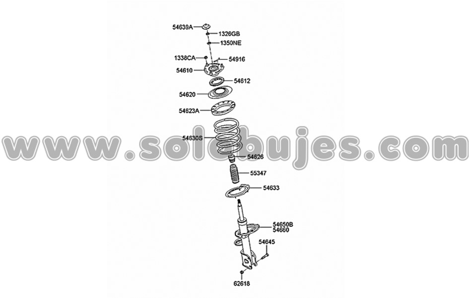Soporte amortiguador Santafe 2013 catalogo
