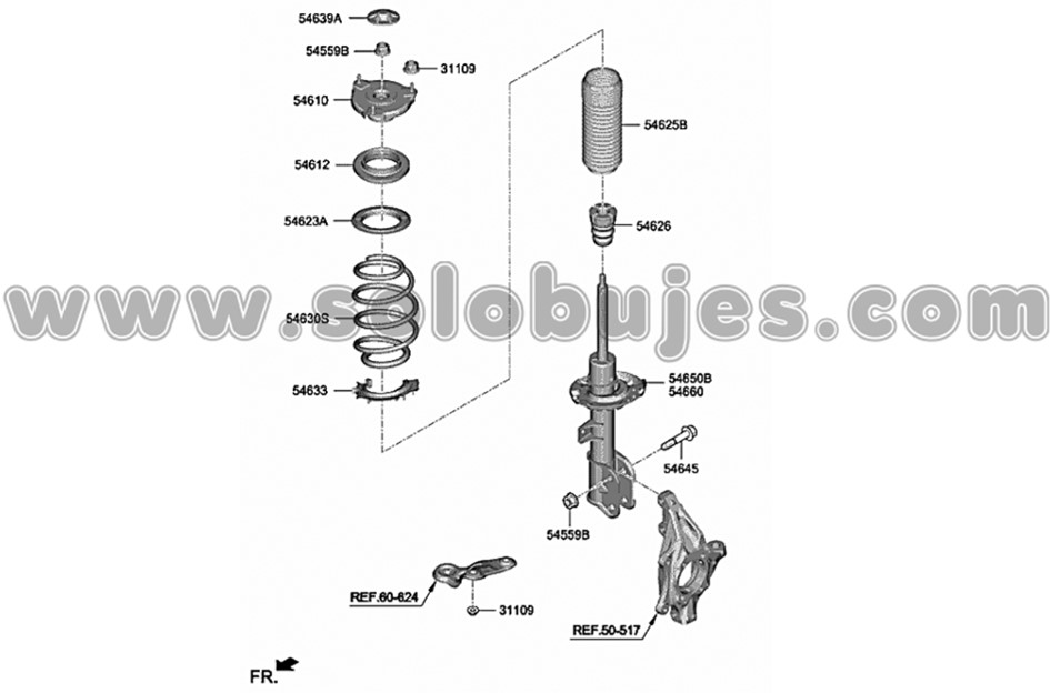 Soporte amortiguador Santafe 2021 catalogo