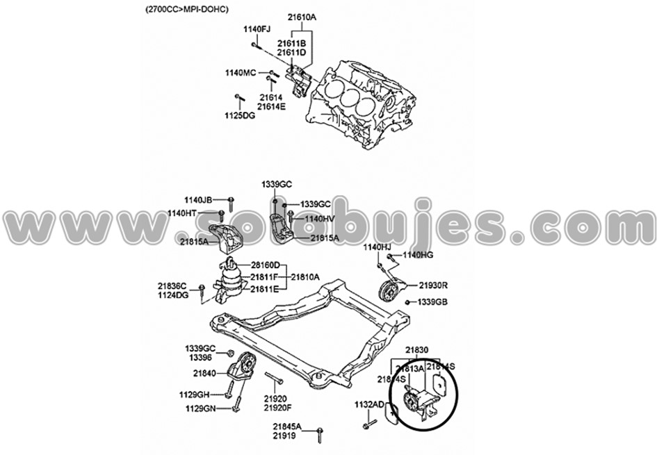 Soporte caja Santafe 2000 catalogo