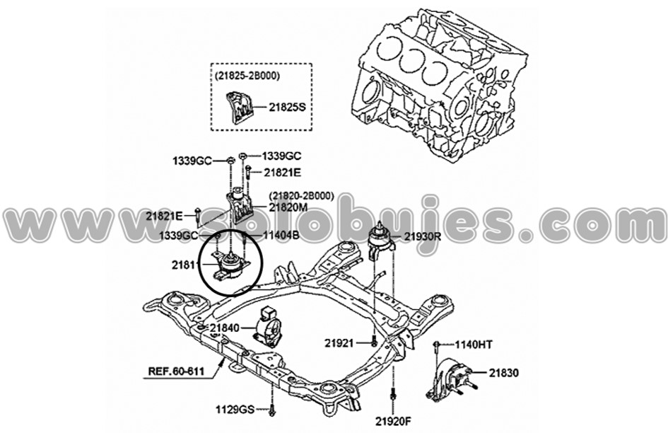 Soporte hidraulico Santafe 2013 catalogo