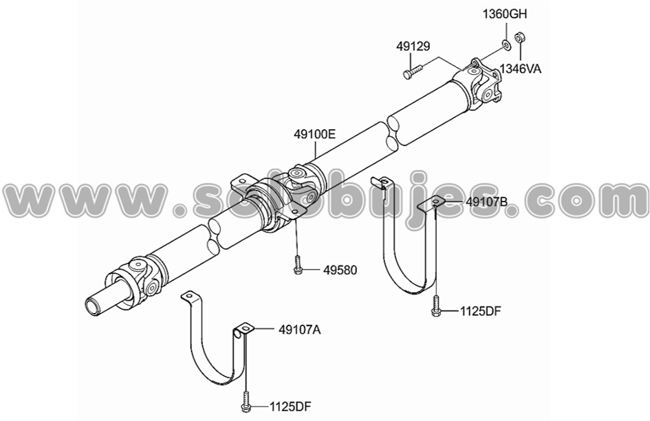 Soporte cardan Starex 2004 catalogo