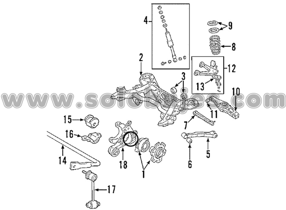 Buje portamangueta Pajero 2023 catalogo