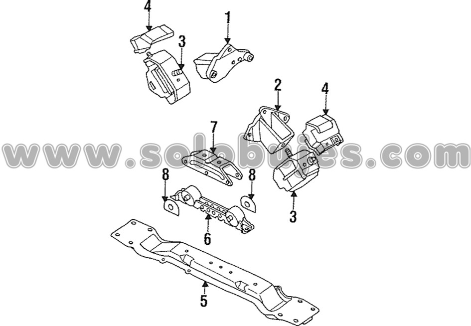 Buje soporte caja Montero 1995 catalogo