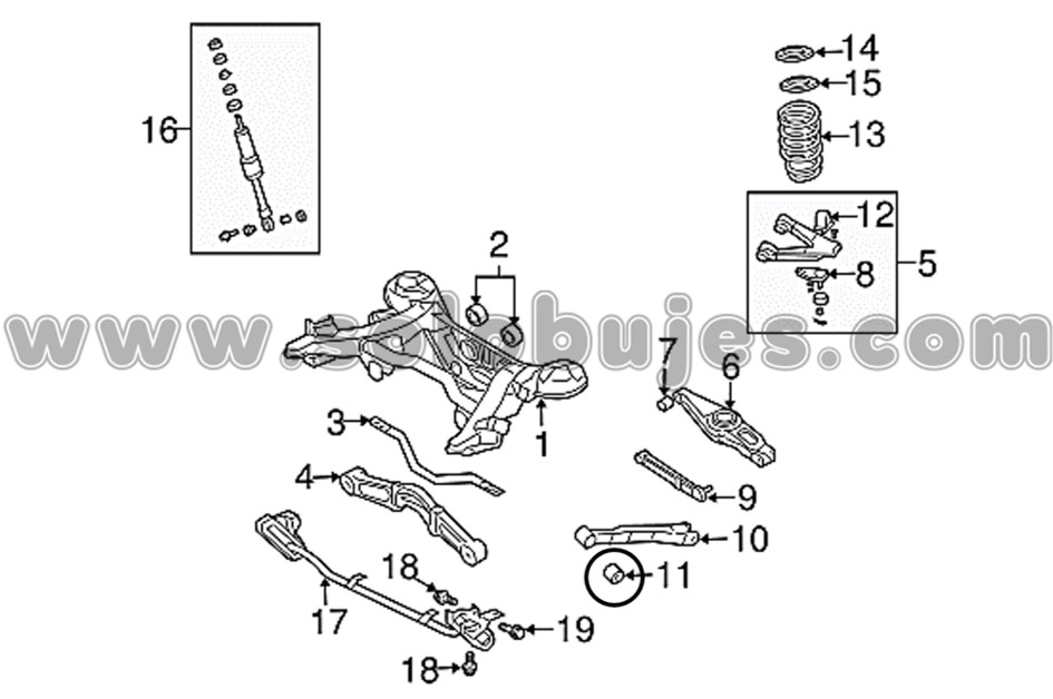 Buje templete Pajero 2023 catalogo