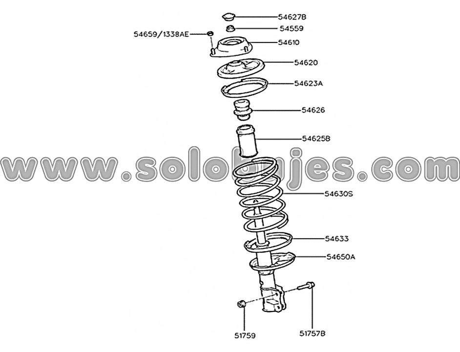 Soporte amortiguador Elantra 1993 catálogo