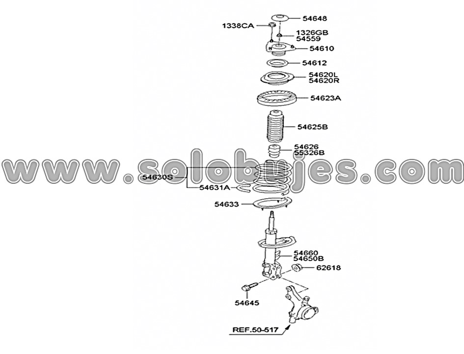 Soporte amortiguador Elantra 2009 catálogo