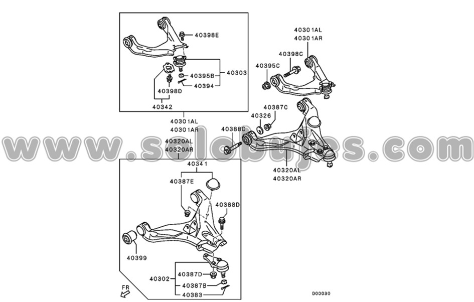 Buje tijera superior L200 2019 catalogo