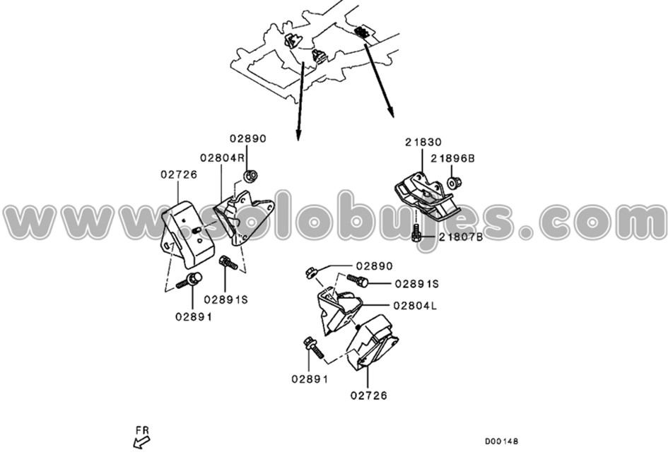 Soporte caja L200 2020 catalogo