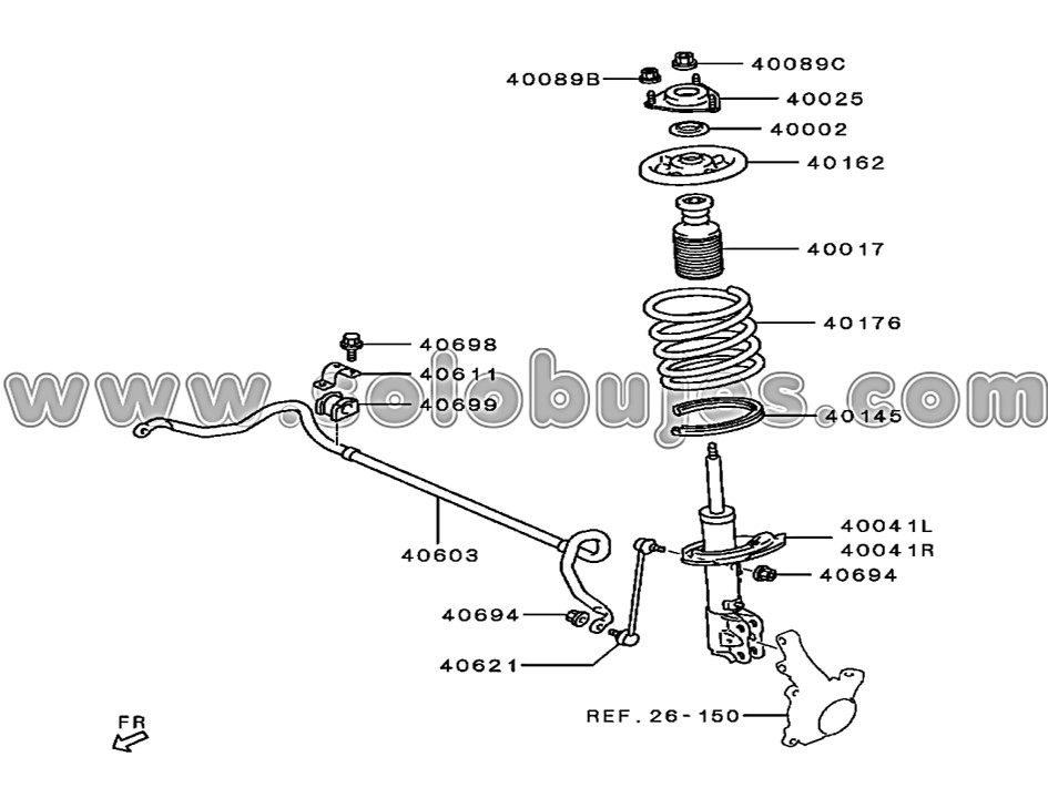 Muñecos delanteros Lancer 2014 catálogo