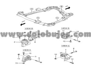 Soporte motor derecho Korando 2023 catálogo