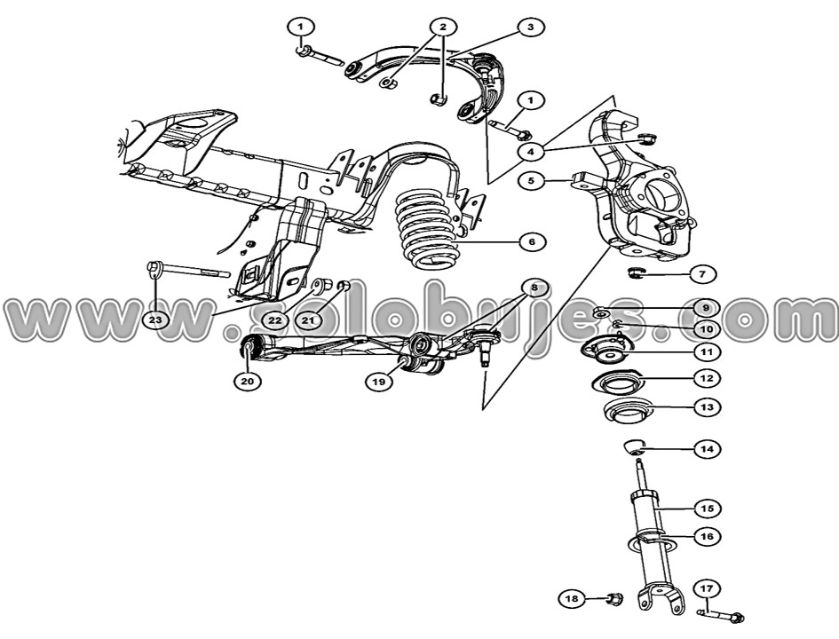 Soporte amortiguador Ram1500 2014 catálogo