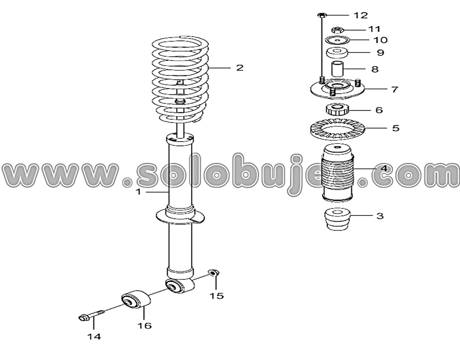 Soporte amortiguador Rodius 2021 catálogo