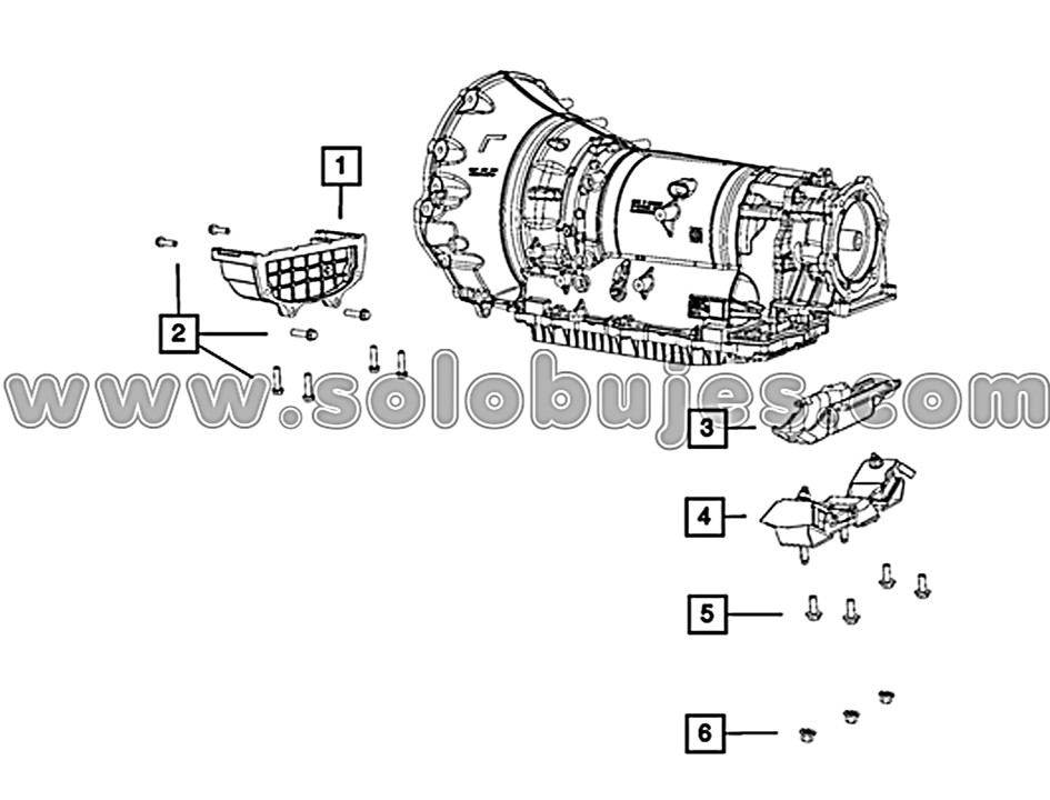 Soporte caja Ram1500 2011 catálogo