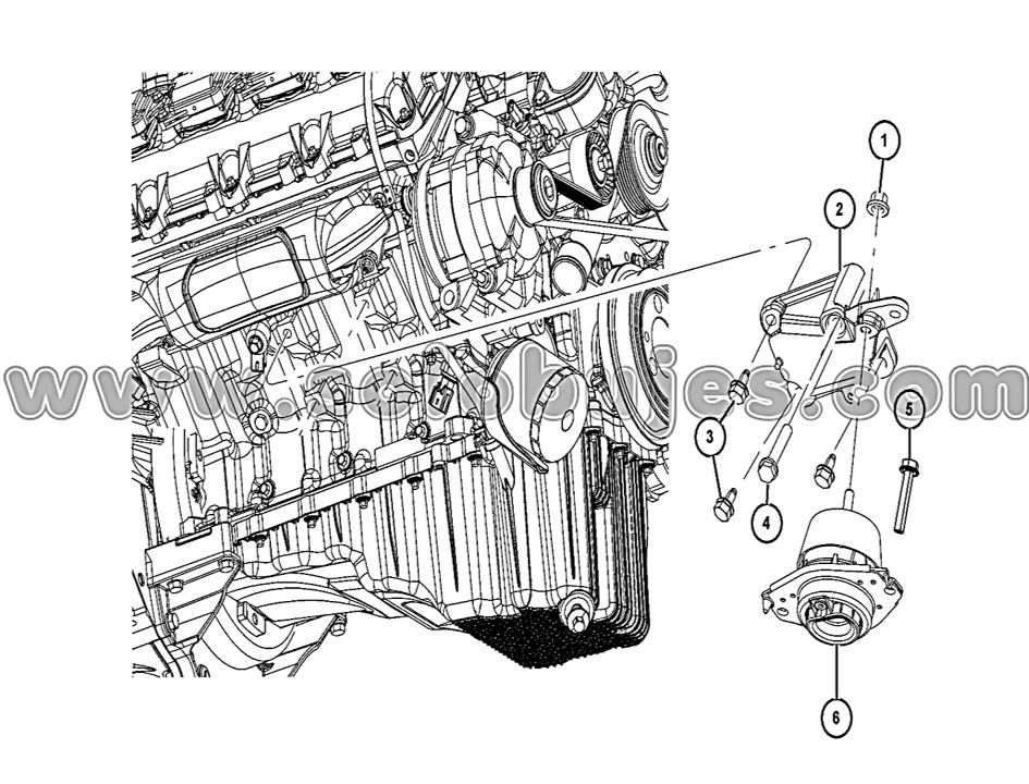 Soporte motor 4x2 Durango 2015 catálogo