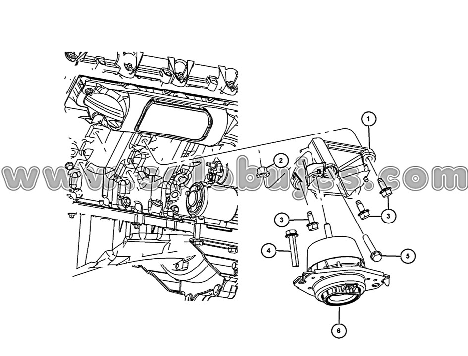 Soporte motor Durango 2014 catálogo