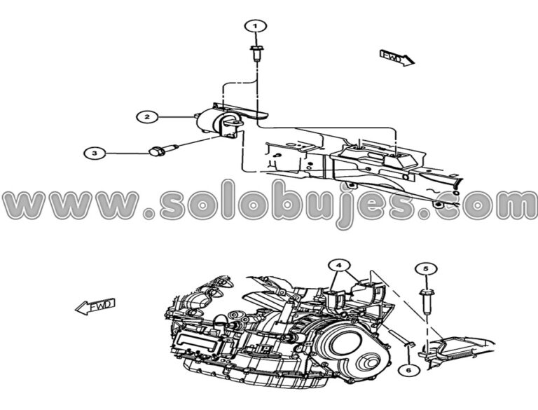 Soporte motor izquierdo Journey 2017 catálogo