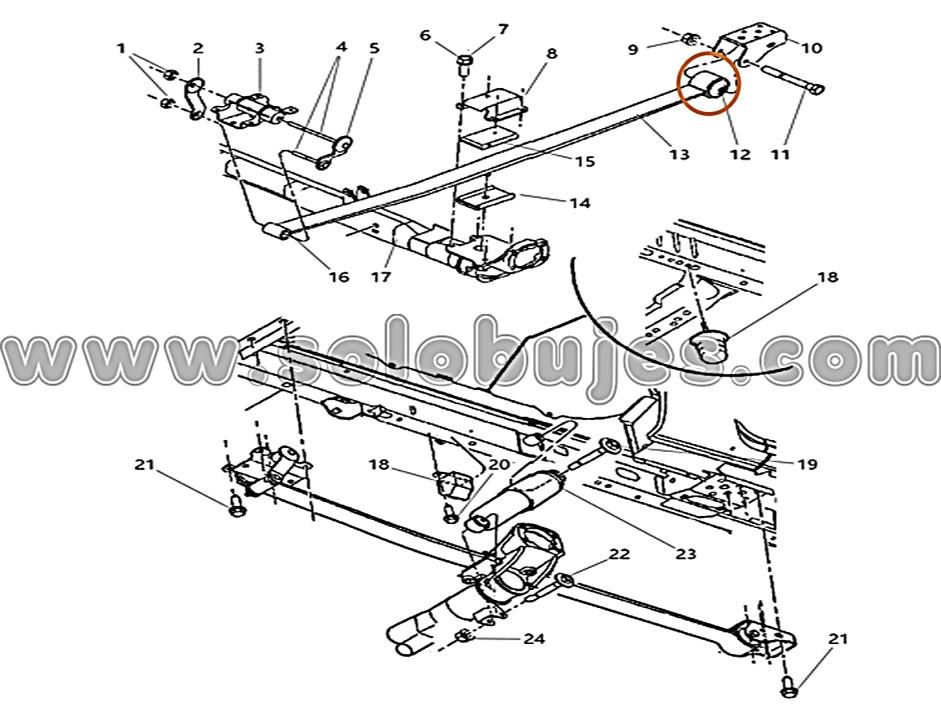 Buje muelle Grand Caravan 2001 catálogo