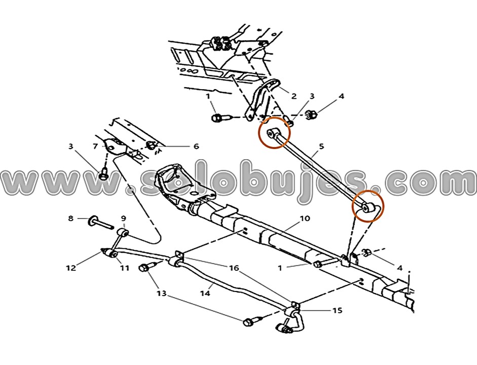 Buje templete transversal Grand Caravan 2001 catálogo