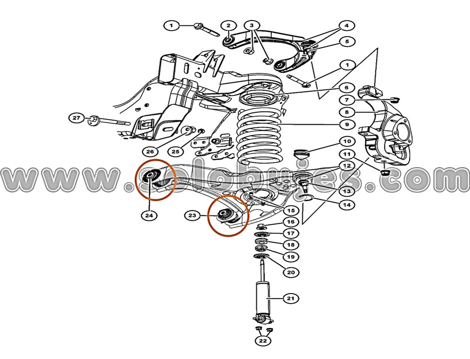 Buje tijera Ram3500 2007 catálogo