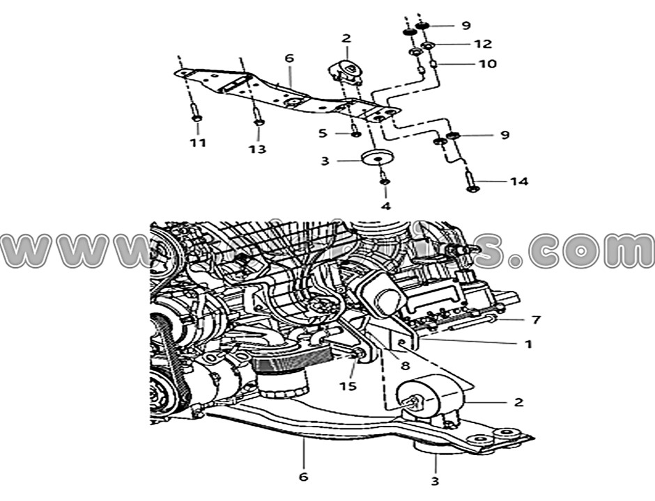 Soporte motor delantero Avenger 2012 catálogo