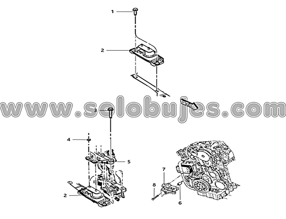 Soporte motor derecho Grand Caravan 2008 catálogo